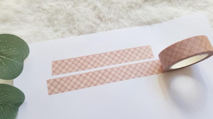 Washi Tape rosa kariert